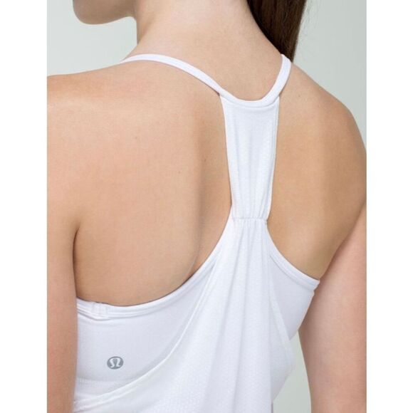 Lululemon No Limits Tank White Sz 4 / XS - Picture 10 of 10